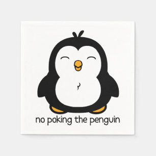 Serviette En Papier Pas De Poing Sur Le Humour De Pingouin
