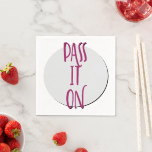 Serviette En Papier Passez-le Slogan de récupération en 12 étapes