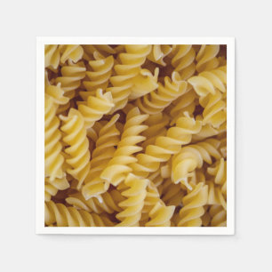 Serviette En Papier Pasta Fusilli Noodles