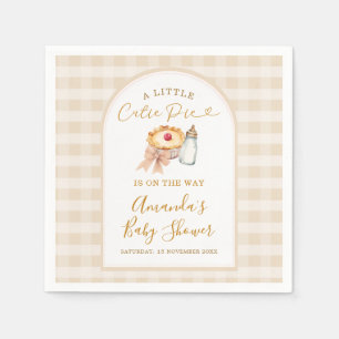 Serviette En Papier Pastel A Little Cutie Pie En vichy Fall Baby showe