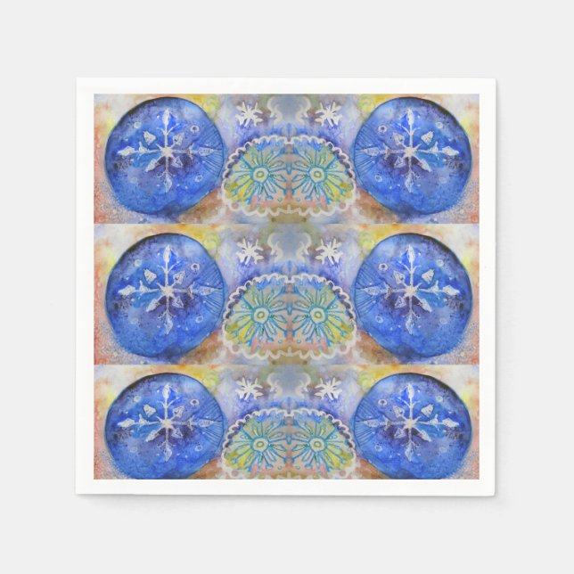 Serviette En Papier Pastel Aquarelle Flèches (Devant)