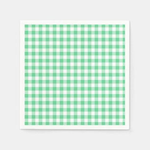 Serviette En Papier Pastel En vichy Napkins Green