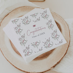 Serviette En Papier Pastel Fleurs sauvages