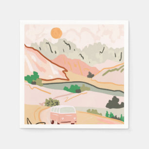 Serviette En Papier Pastel Journey