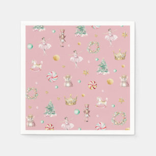 Serviette En Papier Pastel Nutcracker Noël fête d'anniversaire