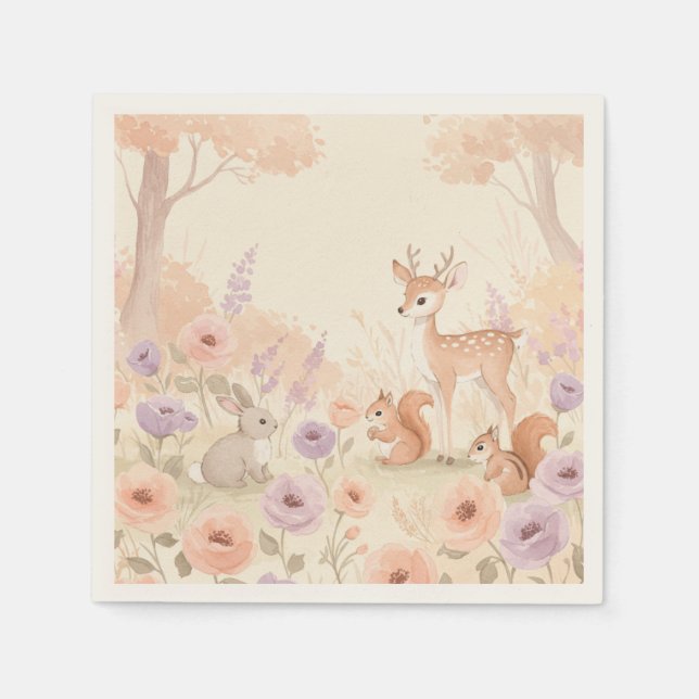 Serviette En Papier Pastel Paradise - (Devant)