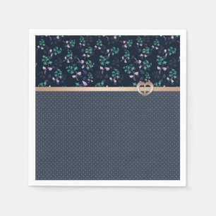 Serviette En Papier Patchwork, Rétro