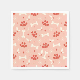 Serviette En Papier Pâtes et os de Noël Motif