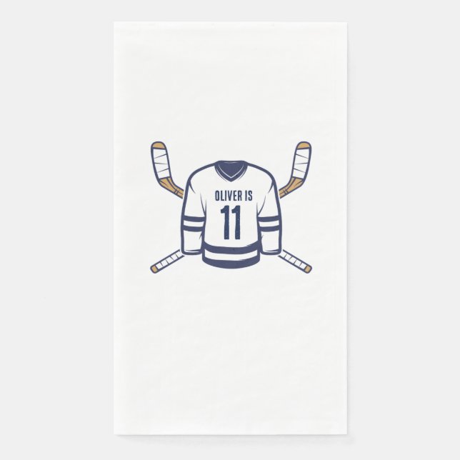 Serviette En Papier Patinage sur la glace Hockey Papier Napkin (Devant)