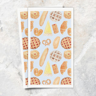 Serviette En Papier Pâtisserie Boulangerie Française Pâtisserie Pain N