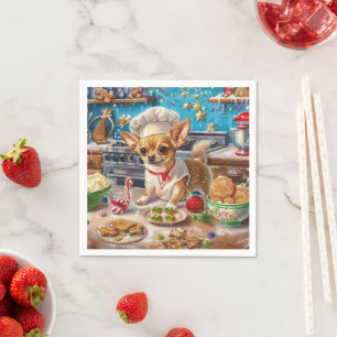 Serviette En Papier Pâtisserie des Fêtes à Chihuahua : Noël Festif