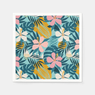Serviette En Papier Pattern tropical hibiscus