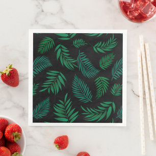 Serviette En Papier Pattern Tropical Leaves