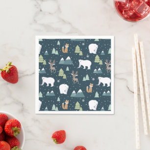 Serviette En Papier Patterns de Cute Christma