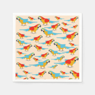 Serviette En Papier Patters du Colorful Tropical Macaw