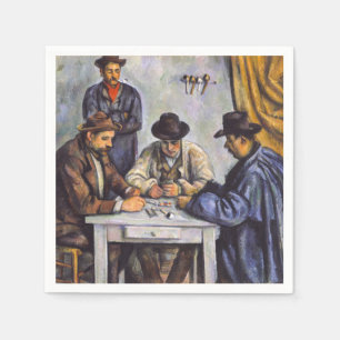 Serviette En Papier Paul Cezanne - Les Joueurs De Cartes