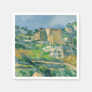Serviette En Papier Paul Cezanne - Maisons en Provence, Vallée du Riau