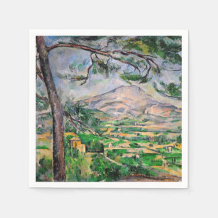 Serviette En Papier Paul Cezanne - Mont Sainte-Victoire et Grand Pin