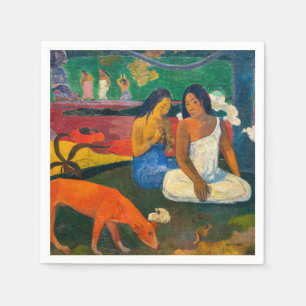 Serviette En Papier Paul Gauguin - Arearea / Le Chien Rouge