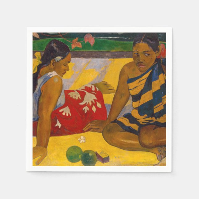 Serviette En Papier Paul Gauguin - Femmes tahitiennes / Parau Api (Devant)