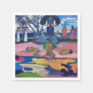 Serviette En Papier Paul Gauguin - Jour du Dieu / Mahana no atua