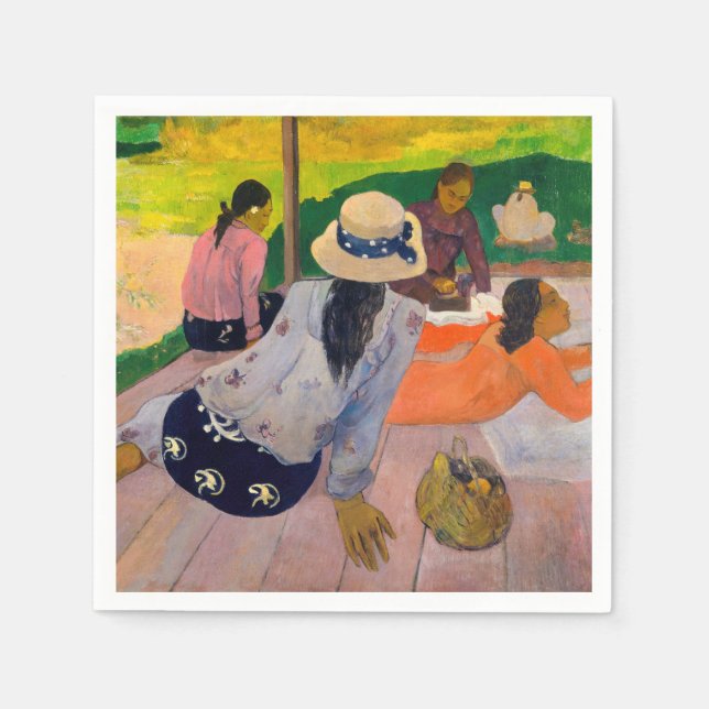 Serviette En Papier Paul Gauguin - La Siesta (Devant)
