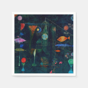 Serviette En Papier Paul Klee Fish Magic Peinture Abstraite Art graphi