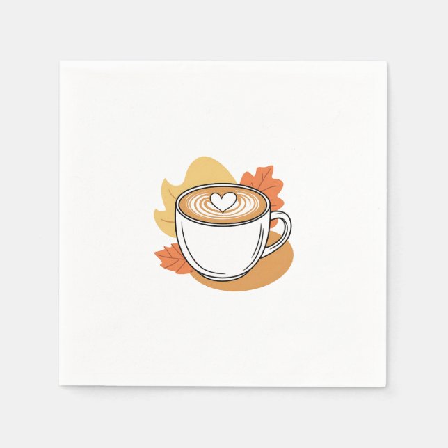 Serviette En Papier Pause café avec nature (Devant)