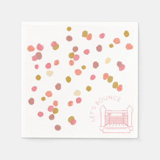 Serviette En Papier Pavot Aquarelle Points Bounce Papier Maison Napkin