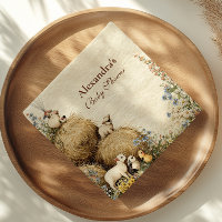 Pays Hay Bale Baby shower d'animaux de ferme