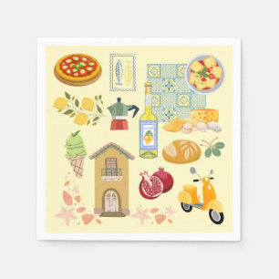 Serviette En Papier Pays Vie Italie