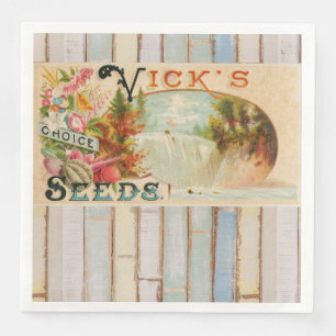 Serviette En Papier Paysan biologique campagnard primitif shabby victo