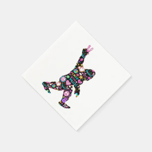 Serviette En Papier Peace Love Bigfoot Hippie Funny Bigfoot Lover