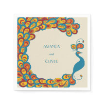 Peacock Elegance Mariage Vintage Multicolore