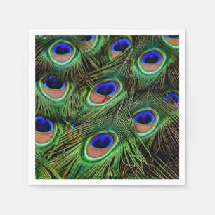 Serviette En Papier Peacock Peacococs Glamour Parti Thématique
