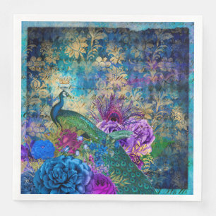 Serviette En Papier Peacock vintage pour toutes les occasions