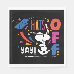Serviette En Papier Peanuts Snoopy Chapeau pour votre remise de diplôm