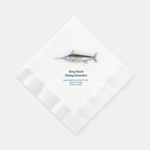 Serviette En Papier Pêche à l'espadon Bateau de pêche Convention en ea