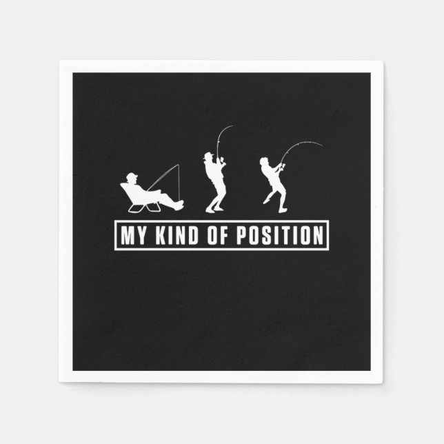 Serviette En Papier Pêche Camping Extérieur Pêcheur Pêcheur Cadeau (Devant)