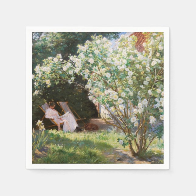 Serviette En Papier Peder Severin Kroyer - Roses (Devant)