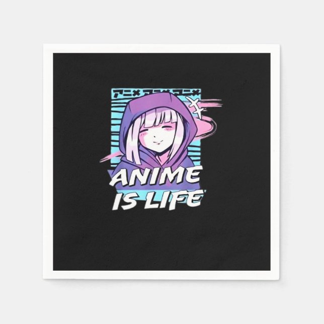 Serviette En Papier Peekaboo Anime Funny (Devant)