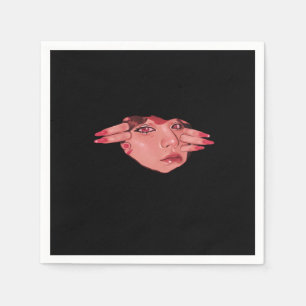 Serviette En Papier Peekaboo - Vibes de conception de fentes