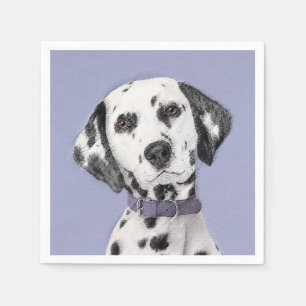 Serviette En Papier Peinture Dalmatienne - Cute Original Chien Art