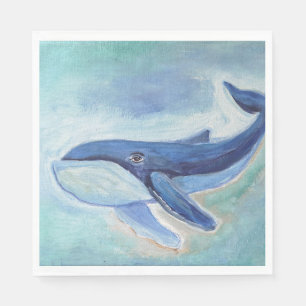 Serviette En Papier Peinture de baleine 