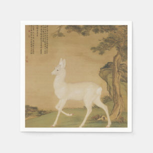 Serviette En Papier Peinture de cerf blanc de l'art impérial chinois v