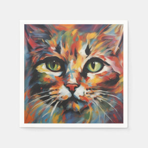 Serviette En Papier Peinture de chats