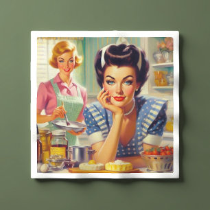 Serviette En Papier Peinture de cuisine rétro