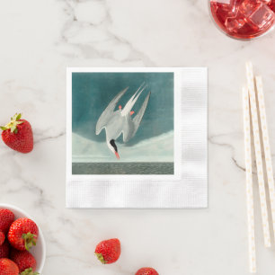 Serviette En Papier Peinture de faune d'oiseau de sterne arctique Audu