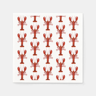 Serviette En Papier Peinture de homard Motif nautique Côte