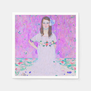 Serviette En Papier Peinture Mäda Primavesi de Gustav Klimt
